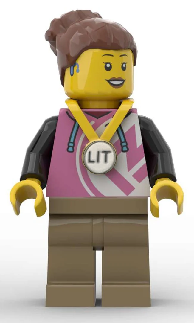 LEGO Inside Tour Participant, Dark Pink Torso
