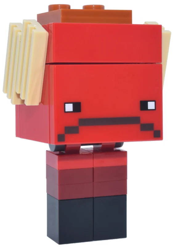 Strider, Orange Jumper Plates, Red 1×3 Plate