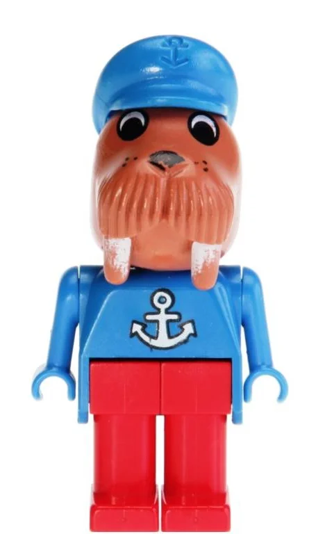 Fabuland Figure Walrus 3 - White Anchor Chest Print