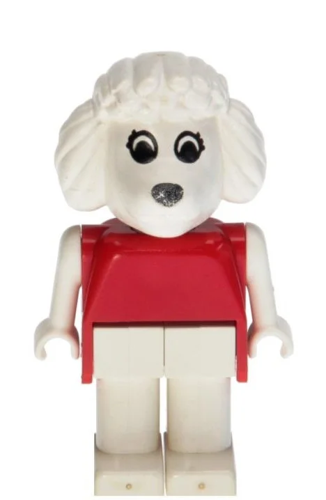 Fabuland Figure Poodle with White Eyes