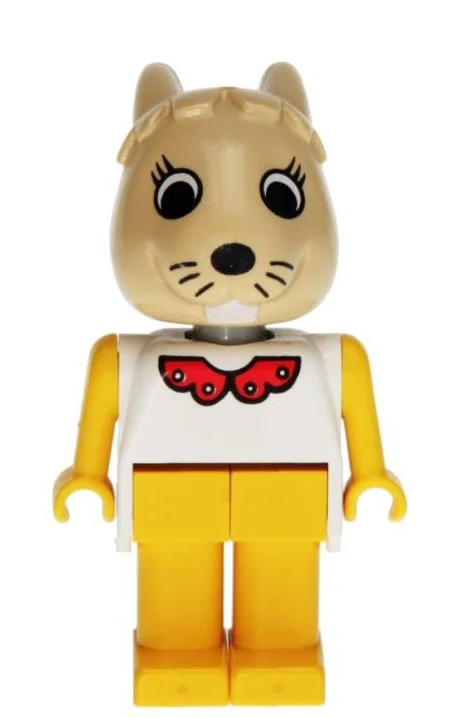 Fabuland Figure Bunny 4 - Red Collar Print