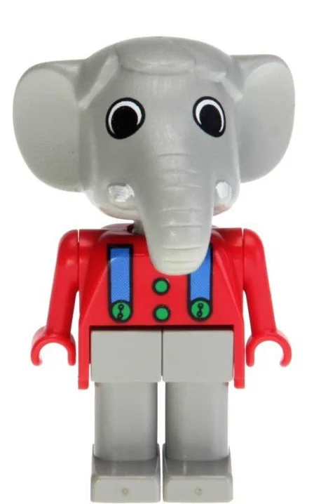 Fabuland Figure, Edward (Elton) Elephant with Suspenders