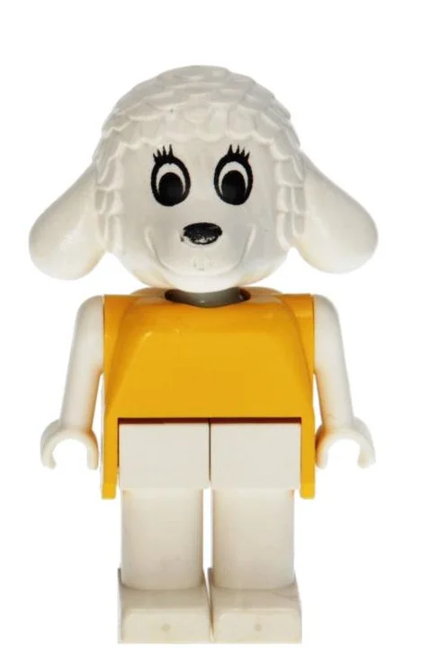 Fabuland Figure, Lucy Lamb (White Eyes)